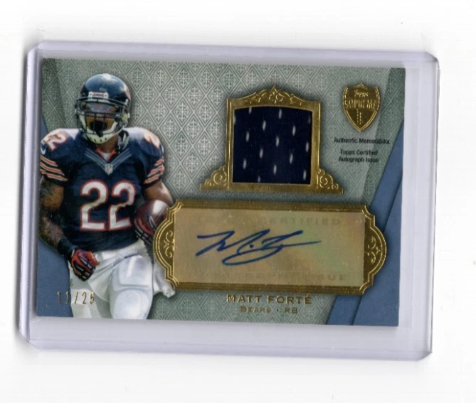 2012 Topps Supreme Autographed Relics Blue #SARMFO Matt Forte Auto Jersey 11/25 - Image 1 of 1