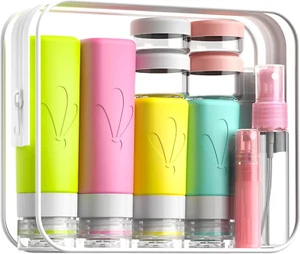 17 Pack Travel Bottles for Toiletries, TSA Approved 90Ml Travel Size Containers, - Picture 1 of 6