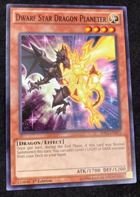 Yugioh - Dwarf Star Dragon Planeter - Shining Victories - SHVI-EN093 - Common - Image 1 of 3