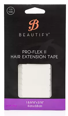 BEAUTIFY Pro-Flex II WALKER Hair Extension Double Sided 4cm x.8cm -120 Tape Tabs - Image 1 of 4