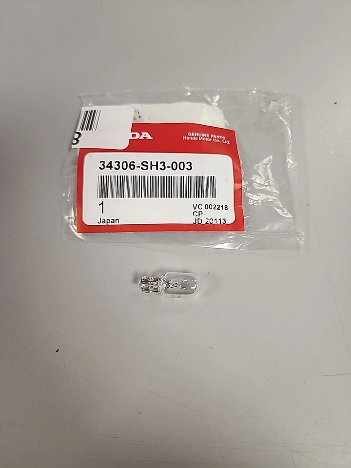 Bombilla de faro de haz bajo Honda 12V/5W 1998-2000 GL1500 Goldwing #34306-SH3-003 Foto 1 de 1