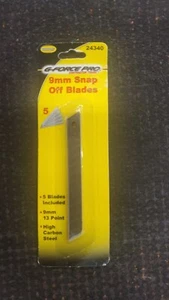G-FORCE 9mm Snap Off Blades 5PC High Carbon Steel - Picture 1 of 1