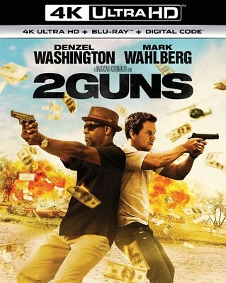 2 Guns (2013) - 4K UHD Blu-ray - New Sealed - Denzel Washington, Mark Wahlberg - Image 1 of 4