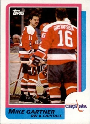 1986-87 Topps #59 Mike Gartner Washington Capitals - Image 1 of 2