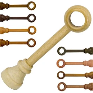 Curtain pole Wooden Bracket Single, for 28mm pole rod, Choice of Colours - Picture 1 of 11