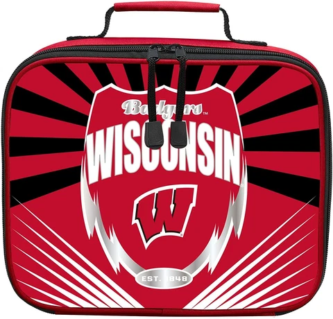 Wisconsin Badgers Kids Lightning Lunch Kit Bag - NCAA Cover