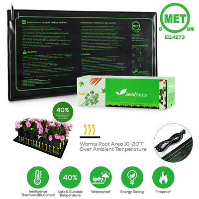 Seedfactor Waterproof Seedling Heat Mat Seed Starter Pad Germination Propagation • 25.19$
