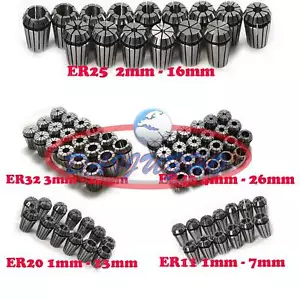 ER11 ER20 ER25 Spring Collet Chuck Set CNC Milling Lathe Tool within 0.001mm - Picture 1 of 3