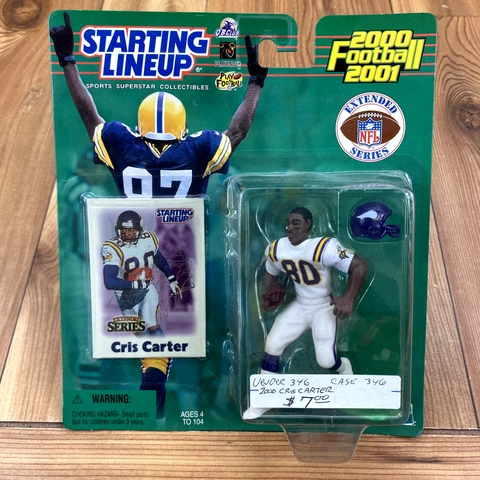DEADSTOCK Starting Lineup 2001 Cris Carter Minnesota Vikings Action Figure Cover