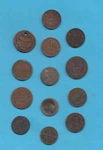 13 Münzen, Altdeutschland/Österreich, Pfennige u. Kreutzer, 1777-1871, 36,3 g - Bild 1 von 2