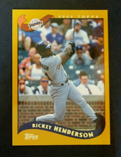 2002 Topps RICKEY HENDERSON Card #165 ~ MINT