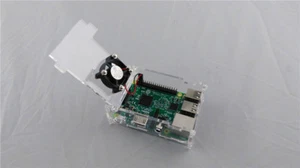 New Clear Enclosure Case Box + Cooling Fan +Heatsink For Raspberry Pi 3 B+ / 3 B - Afbeelding 1 van 6