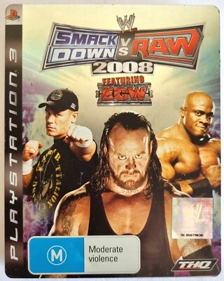 WWE Smackdown Vs. Raw 2008 Steelbook Edition G2 | Sony Playstation 3 PS3 - Image 1 of 4