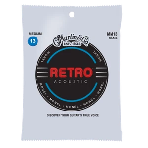 Martin MM13 13-56 Medium Retro Monel Acoustic Guitar Strings 1-3 Packs - Picture 1 of 2