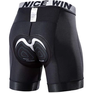 Schwarze 4D Gepolsterte Radsporthose für Männer - Atmungsaktiv, rutschfest, XL - Bild 1 von 2