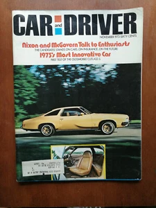 Coche y conductor noviembre 1972 Triumph TR6 - Masterati Bora - Oldsmobile Cutlass 824 - Imagen 1 de 2