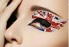 1x Pair Dramatic Union Jack England Flag Patriotic Eye Tattoos UKSeller Free P&P