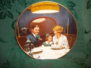 Norman Rockwell The Birthday Wish Knowles Fine China Decorative Vintage Plate - Picture 1 of 5