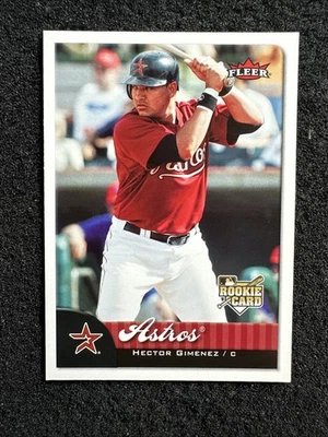 Tarjeta de novato de béisbol Fleer Hector Giménez #357 2007 cantidad Astros de Houston Foto 1 de 2