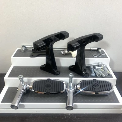 Harley Davidson Lote Clavijas Cromadas Almohadillas Suelo Soportes Motocicleta Piezas++ Foto 1 de 4