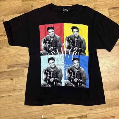 1990 90s Elvis Presley HECHA EN EE. UU. Talla XL Hombre’s Camisa De Colección Foto 1 de 4