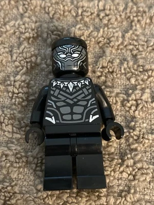 LEGO BLK PANTHER Dk Gris Azulado Armadura Mini Figura Foto 1 de 4