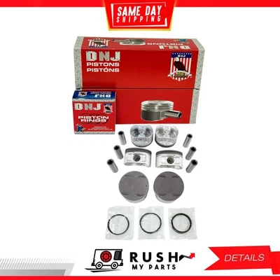07-09 Piston and Ring Kit For Mitsubishi Outlander 3.0L V6 SOHC 24v DNJ PRK166 - Image 1 of 4