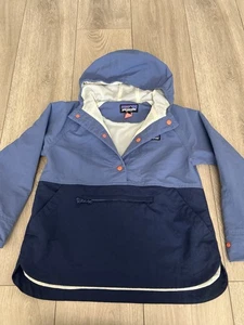 Patagonia Isthmus Anorak Jacket Kids Medium Hooded Pop Over Snap T Outdoors - Picture 1 of 7