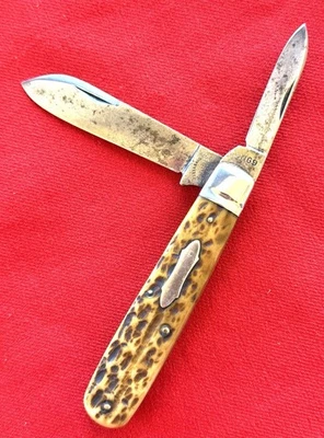 Cattaraugus Cutlery 2 Blade Pocket Knife 1920-30 Little Valley NY Estate    LQQK - Image 1 of 4