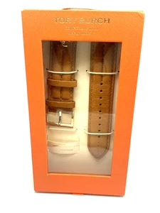 Estuche con correa para reloj Apple Tory Burch tamaño 38/40/41 mm correa de cuero marrón TBS0092 - Imagen 1 de 6