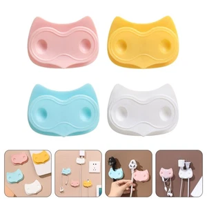 4 Pcs Klebriger Kabelmanager Kabelclips Kabelhalter Für Den Schreibtisch - Afbeelding 1 van 12