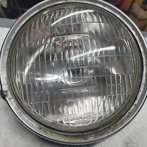 Kawasaki 1972-76 H1 500 Mach III OEM Original Stanley Headlamp & Housing Tested - Picture 1 of 14