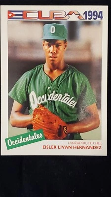 Бейсбольная карточка Eisler Livan Hernandez 1994 Cuban League No18 ПРЕДЛОЖЕНИЕ ТОЛЬКО СЕГОДНЯ - Изображение 1 из 3