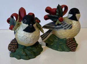 Lenox Winter Greetings Cream & Sugar bowl set Christmas Chickadee Birds - Bild 1 von 7