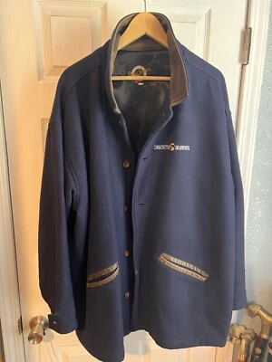 Dehen - 1920 Special Edition Rancher’s  Jacket - Navy/ Leather Size LARGE - Image 1 of 4