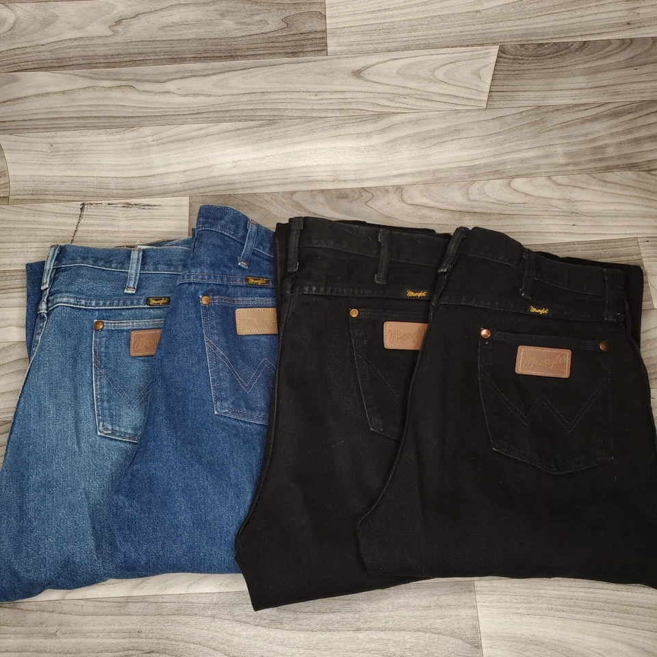 Vtg Lot of 4 Wrangler Cowboy Cut Original/Slim Bootcut Western Jeans 35x36 USA - Image 1 of 4