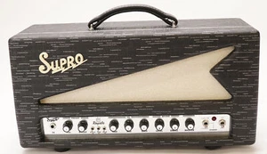 Supro 1932RH Royale 50W Tube Amplifier Head (Black Scandia) - Picture 1 of 4
