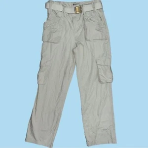Hot Topic Belted Cargo Pant Size 9 Tan 32 in. Waist - Picture 1 of 6