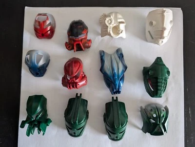 Lego Bionicle Mask Lot of 12 Ruru Kanohi Ignika Rau Turaga Mata Nui Toa Nuva - Image 1 of 3