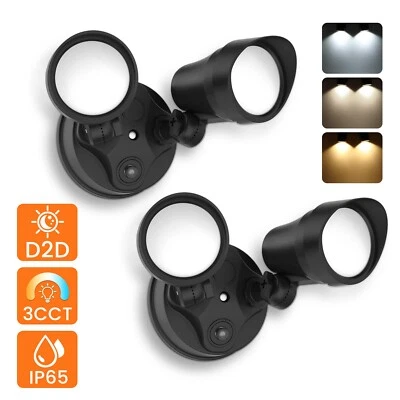 ALUSSO 2000lm LED Security Lights Dusk to Dawn 3CCT IP65 Waterproof Outdoor Wall Light