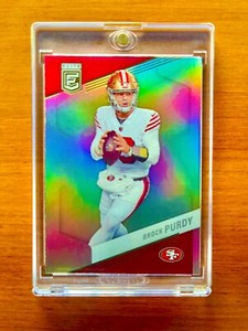 Brock Purdy RARE REFRACTOR INVESTMENT CARD SSP PANINI 49ERS SUPER BOWL MVP MINT