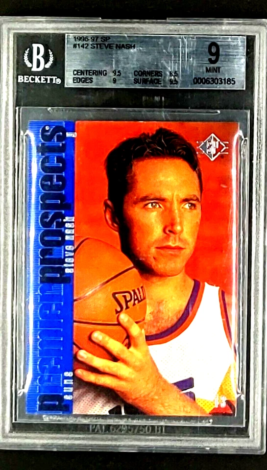 1996 1996-97 UD SP #142 Steve Nash HOF RC Rookie BGS 9 Mint (9 / 8.5 / 9.5 / 9) - Image 1 of 4