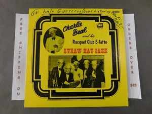 *AUTOGRAPHED* CHARLIE BEAL AND HIS RACQUET CLUB 5-TETTE STRAW HAT JAZZ 1979 LP - Picture 1 of 5