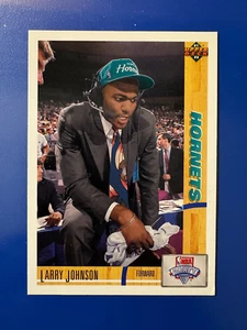 1991-92 Upper Deck Larry Johnson RC #2 Hornets - Picture 1 of 2