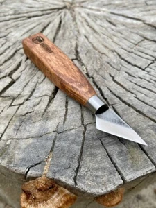 Cuchillo sesgado de corte de cuero 40 mm (1,57 pulgadas), cuchillo hecho a mano para cuero - Imagen 1 de 6