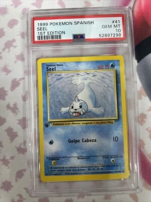 PSA 10 Gem Mint 1st Edition Seel 1999 Pokemon Base Set SPANISH #41 - Image 1 of 2