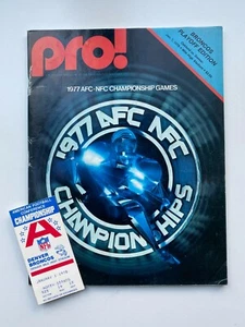 AFC Championship PROGRAM & TICKET STUB Raiders @ Denver Broncos Jan. 1, 1978 - Picture 1 of 11