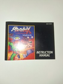 Nintendo NES Instruction Manual Abadox The Deadly Inner War
