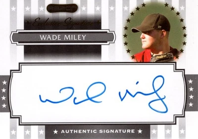 2008 Razor Signature Series Exclusives Autographs #ES33 Wade Miley Auto BB - Image 1 of 2