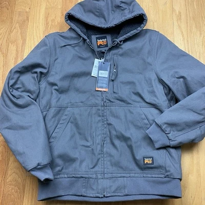 New Timberland PRO Men's Gritman Lined Canvas Hooded Jacket L - Image 1 of 4